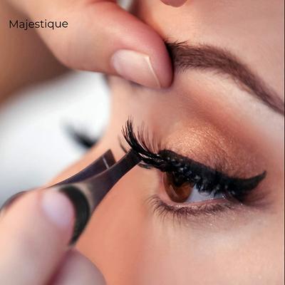 Majestique Slant Tip Tweezer With Grip Non-Slip Grip Slant Tip Tweezers Slant Tweezer 1's - Tweezers