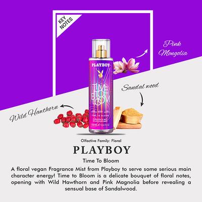 Playboy Time To Bloom Fragrance Mist 250 ml - Body Mist/Spray