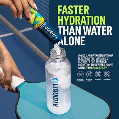 Liquid I.V. Hydration Multiplier- Lemon Lime, Electrolyte Powder Drink Mix 12's - Multi-Vitamins