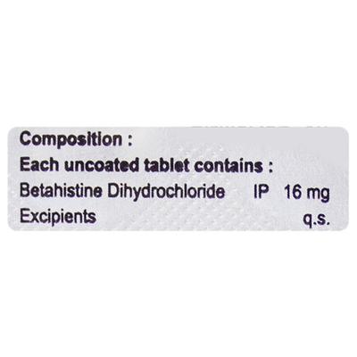 Biohistin 16mg Tablet 10'S - Vertigo-Ant