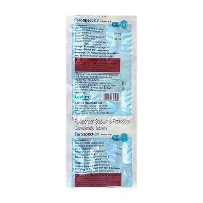 FAROSPECT CV Tablet 6's - Bacterial Infections-OBL