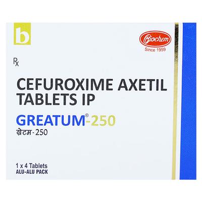 Greatum 250mg Tablet 4'S - Bacterial Infections-Cep