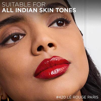 Loreal Paris Infallible Laque Resistance Lacquer-Like Shine, 16H Longwear, 420 Le Rouge Paris 4 ml - Liquid Lipsticks