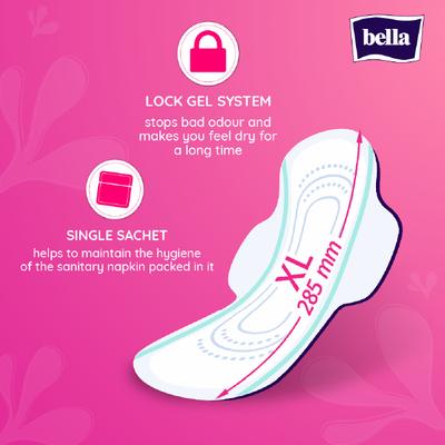 Bella Ultra Thin Wings Sanitary Pads for Heavy Flow (XL) 6's - Sanitary Napkins