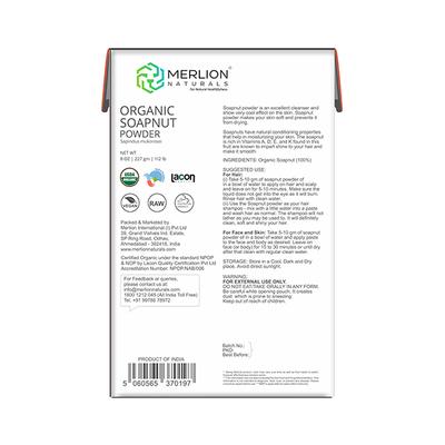 Merlion Naturals Organic Soapnut Powder 227 gm - Soaps