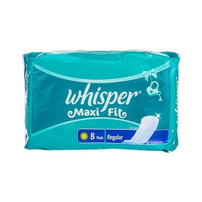 Whisper Maxi Nights Sanitary Pads for Women, Regular, 8 Napkins 0.25 gm - Sanitary Napkins