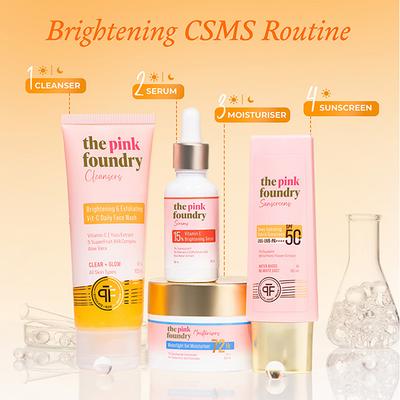 The Pink Foundry - Brightening & Exfoliating Vit-C Daily Face Wash 100 ml - Face Wash & Cleansers