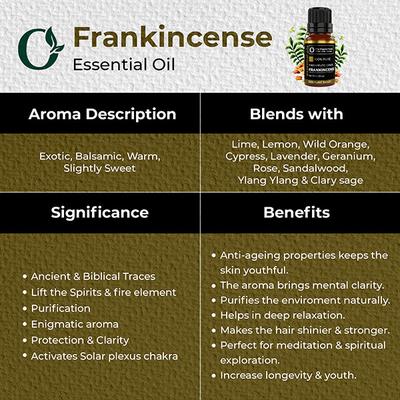 Organic Forest 100% VEGAN Frankincense Essential Oil 10 ml - Essential Oils