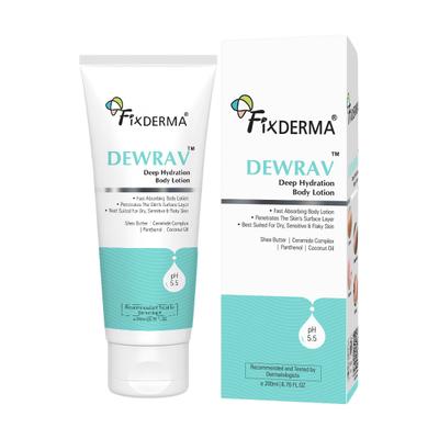 Fixderma Dewrav Deep Hydrating Body Lotion with Ceramide & Shea Butter, Moisturizer 200 ml - Face Moisturizers