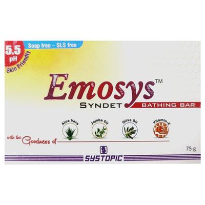 EMOSYS SYNDET Bathing Bar 75gm - Dry Skin-Emo