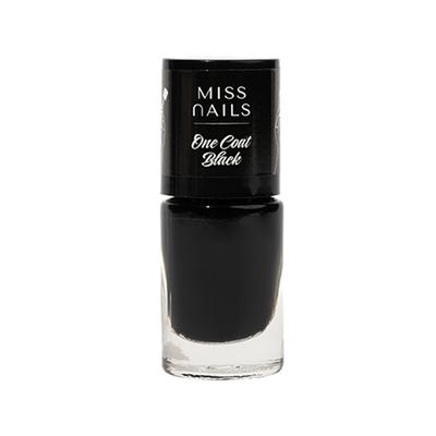 Miss Nails Nail Paint One Coat Black 6 ml - Nail Polish