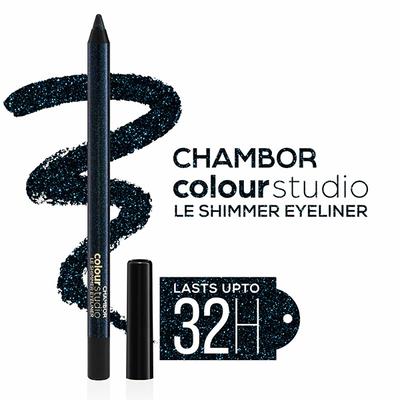 Chambor Colour Studio Le Shimmer Eyeliner 32 Hr Water Proof, Smudge Proof, Black Eclat 1 ml - Eyeliners
