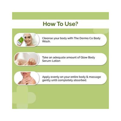 The Derma Co. 1 Percent Kojic Acid Daily Glow Body Serum Lotion for Skin Radiance Alpha Arbutin Vitamin C 250ml - Body Sunscreen