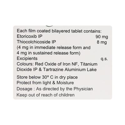 Nucoxia Relax Tablet 10'S - Muscle Cramps/Spasticity-Mus