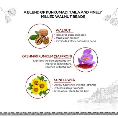 Ayouthveda Kunkumadi Facial Scrub 50 gm - Face Washes