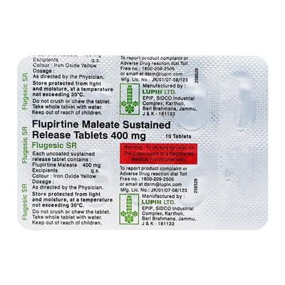 Flugesic SR Tablet 10'S - Pain relief-Ano