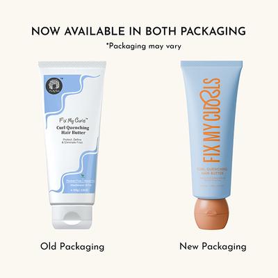 Fix My Curls Curl Quenching Hair Butter Made for Curly, Wavy, Dry and Frizzy Hair with Tucuma Butter, Flaxseed, and Chia Seed 100 gm - Hair Sets & Kits