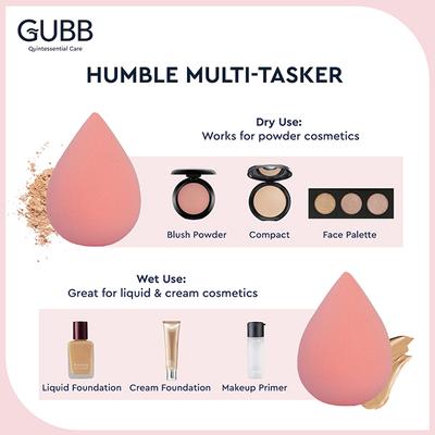 GUBB Beauty Blender - Peach 18 gm - Sponges & Applicators