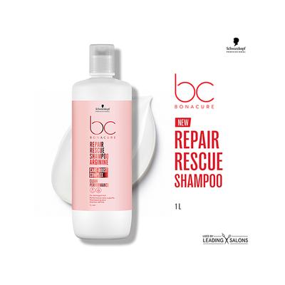Schwarzkopf Professional Bonacure Repair Rescue Shampoo with Arginine with Vegan Keratin 1000 ml - Shampoos