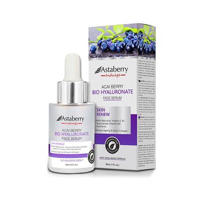 Astaberry Indulge Acai Berry Bio Hyaluronate Face Serum for Skin Renew - Delays Ageing 30 ml - Face Serum