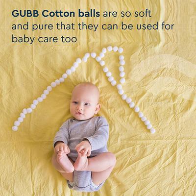 Gubb Cotton Colored Balls 50S 110gm 2's - Facial Wipes & Tissues