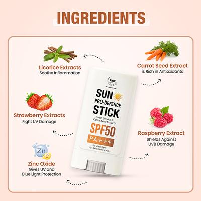 Tnw The Natural Wash Sun Pro Defence Stick, Sun Protection 13 gm - Body Sunscreen