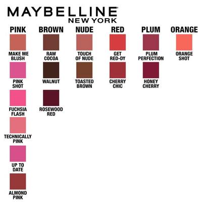 Maybelline New York Color Sensational Powder Matte Lipstick, Up to Date 1's - Lipsticks