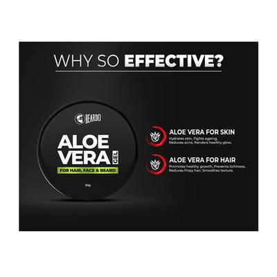Beardo Hair, Face & Beard Gel - Aloe Vera 50 gm - Lotions & Creams