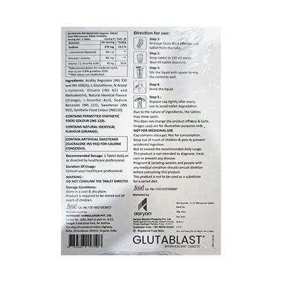 GLUTABLAST ORANGE FLAVOUR Effervescent Tablet 2x15's - Supplements-Vam