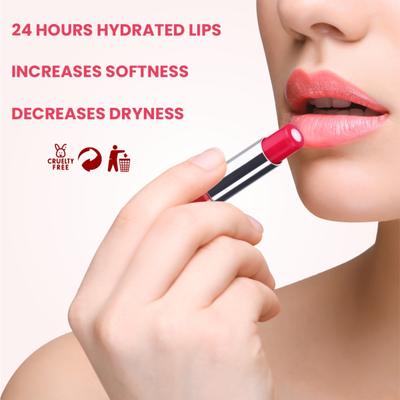 Matt Look balm Queen Hydrating Lip Shine for Dry & Chapped Lips, Super Strawberry-01 2.7 gm - Lip Balms