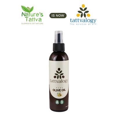 Tattvalogy Pure Olive Oil- for Hair and Skin Care- Cold Pressed 200 ml - Massage Oils