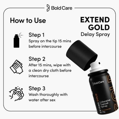 Bold Care Extend Gold Delay Spray 20 ml - Intimate Spray