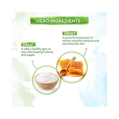 Mamaearth Honey Malai Body Wash with Honey & Malai for Nourishing Glow 300 ml - Shower Gels & Body Wash