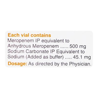 Merocrit 0.5 Gm Injection 1'S - Bacterial Infections-OBL