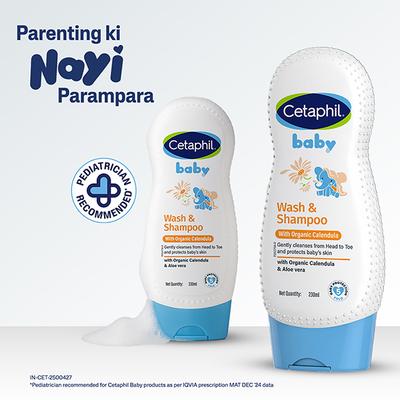 Cetaphil Baby Gentle Wash with organic calendula 230 ml - Baby Body Wash