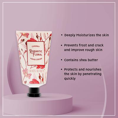 Swiss Beauty Cherry Romantic Floral Hand Cream 35 gm - Hand Creams