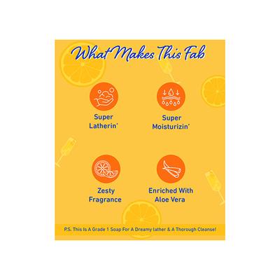 Plum Bodylovin' Trippin' Mimosas Bathing Soap All Skin Types Citrusy Fragrance 75 gm - Soaps