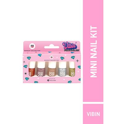 MyGlamm POPxo Makeup Collection -Mini Nail Kit-Vibin-15ml - Nail Polish
