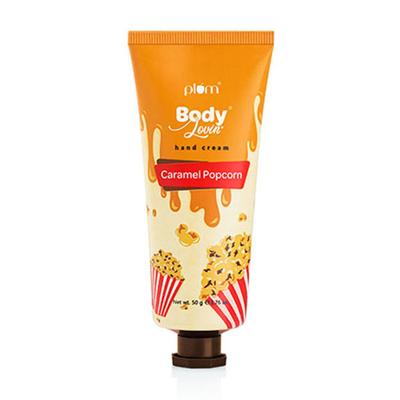 Plum BodyLovin' Caramel Popcorn Hand Cream - Caramel Popcorn Fragrance 50 gm - Hand Creams