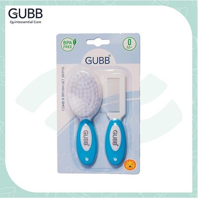 GUBB Baby Comb & Brush Set, Blue 140 gm - Hair Brushes
