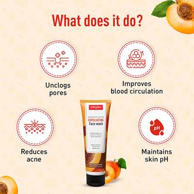 Sirona Exfoliating Face Wash 125 ml - Face Wash & Cleansers