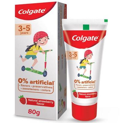 Colgate Kids (3-5 Years) Toothpaste - Natural Strawberry Flavor 80 gm - Toothpaste