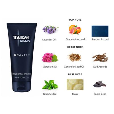 Tabac Man Gravity Shampoo and Shower Gel 200 ml - Shower Gels & Body Wash