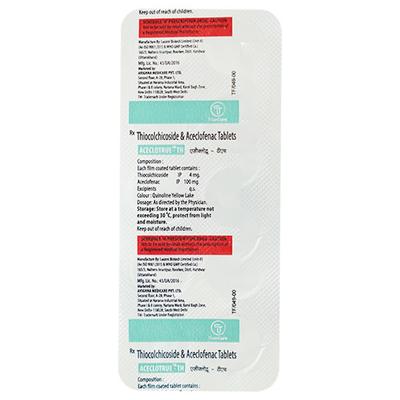 ACECLOTRUE TH Tablet 10's - Pain relief-Nsa