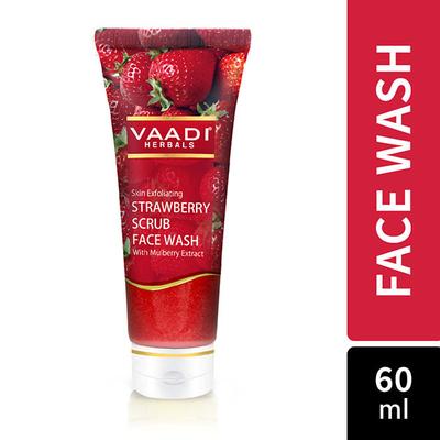 Strawberry Scrub Face Wash With Mulberry Extract 60 ml - Face Washes