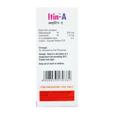 Itin A Suspension 10ml - Parasitic Worms-Ant