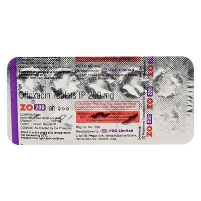 ZO 200mg Tablet 10'S - Bacterial Infections-Qui