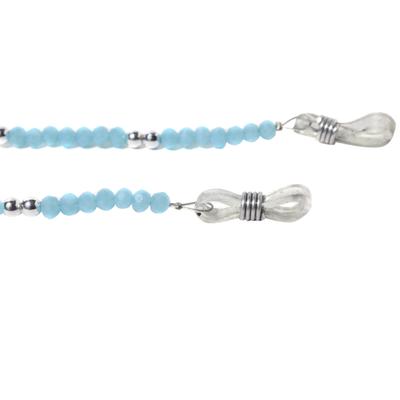 Modisch Blue Silver Stones Sunglasses Chain (JC-1401-Blue) 1's - Wearables Sunglasses