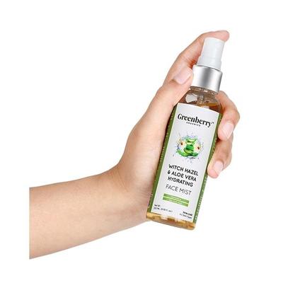 Greenberry Organics Hydrating Face Mist - Witch Hazel & Aloe Vera 100 ml - Face Creams