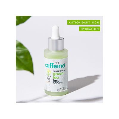 mCaffeine Naked Detox Green Tea with Vitamin C 72 Hr Hydration Face Serum for All Skin Types 40ml - Face Serum